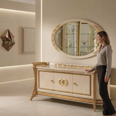 Laden ontwerper consoles dressoir side lowboard kast woonkamer.