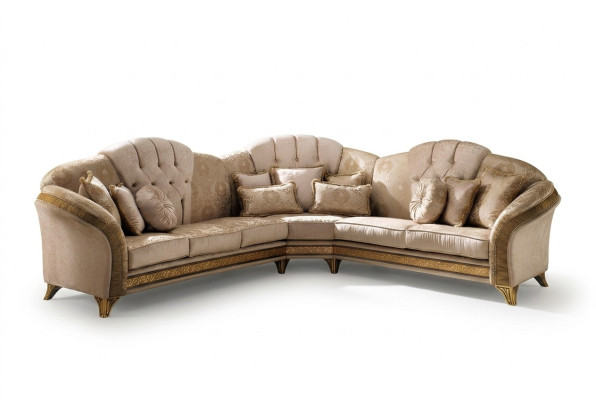 Eckbank L-vorm Bank Woonlandschap Set Bekleding Stof Bank Ontwerp Meubels