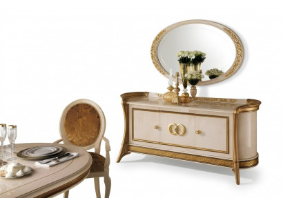 Ladenkast Houten Meubels Barok met Spiegel Luxe Italiaanse Meubels 2-delig Set Nieuw