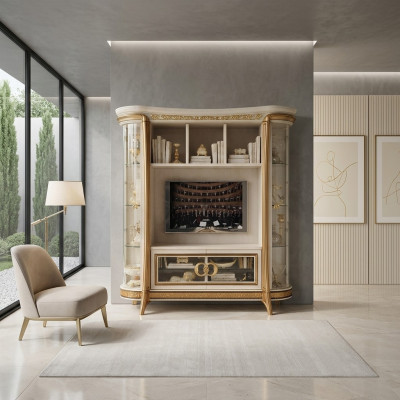 Ontwerper woonkamer tv-wand mediawand tv-kast woonwand
