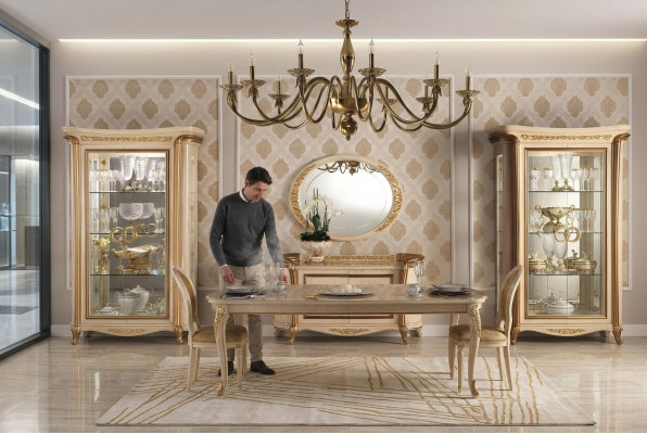 Ontwerp spiegel wandspiegel echt houten frame hangspiegel luxe meubels barok