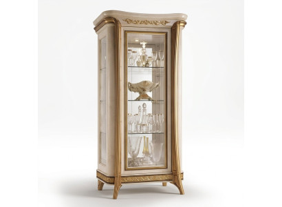 Luxe etalage vitrine glazen kast klassiek stijl meubelrek ITALIË NIEUW