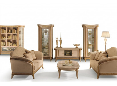 Ontwerp woonkamer wand dressoir 2x kast laag tv dressoir buffet 3-delig set vitrine