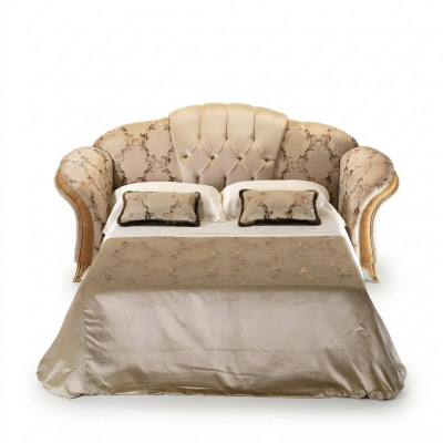 Bankstel 3-zits bank met slaapfunctie textiel stof meubels bekleding arredoclassic