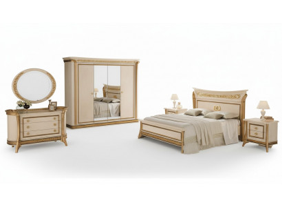 Bed 2x Nightstand 3-piece bedroom set Furniture Modern Beds arredoclassic new - Bed 2x Nachtkastje 3-delige slaapkamerset Meubilair Modern Bedden arredoclassic nieuw