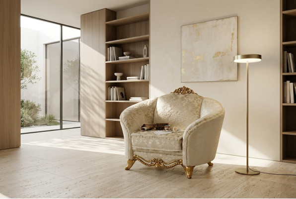 Ontwerp Luxe Stoel Fauteuil Bank 1-zits TV-lounge Chaise Sofa Textiel Nieuw