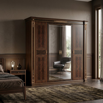 Kledingkast Slaapkamer Houten Kast Modern Stijl Luxe Kasten Klassiek