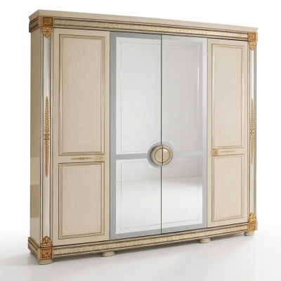Luxe kledingkast kledingkasten hoogglans meubels designerwonen hout nieuw
