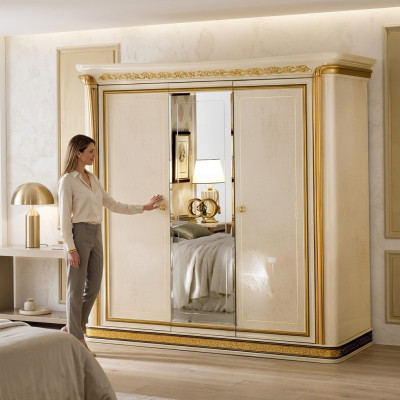 Kledingkast Slaapkamer Houten Kast 3 Deuren Kasten Luxe arredoclassic
