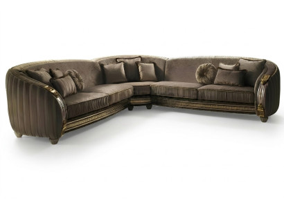 Sofa L-vorm leren bank woonlandschap set design hoekbank arredoclassic