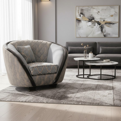 Ontwerp fauteuil stoffen bank bank gestoffeerde banken fauteuil televisiezitplaats 1 zitplaats arredoclassic