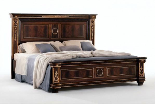 Slaapkamer Hotel Bedden Tweepersoonsbed Ontwerp Hout 180x200cm Meubilair arredoclassic