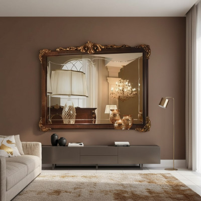 Wandspiegel houten frame spiegel frame design barok rococo woonkamer meubels nieuw