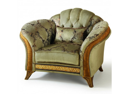 Luxe tv-klassieke fauteuil lounge 1-zits stof Relax Club arredoclassic.