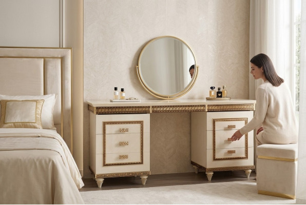 Kaptafel Nachtkastje Make-up tafel Console Slaapkamer commode Consoles Nieuw