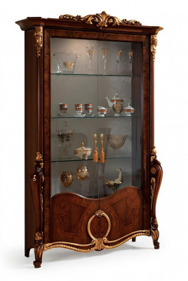 Luxe vitrine meubels woonkamer kast glazen vitrines designer kasten commode