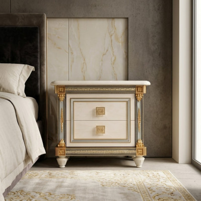 Ontwerp nachtkastje bijzettafel console slaapkamer luxe console tafels Italië.