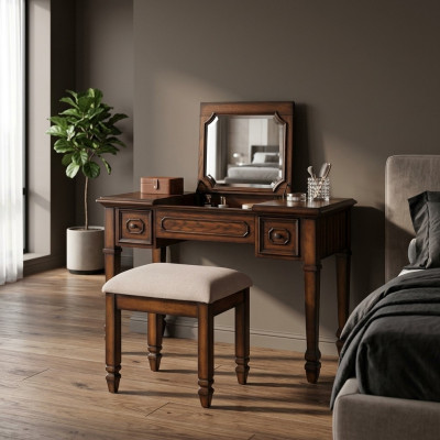 Kaptafel Kruk Hout Slaapkamer Buxus Rodeik Creatief Modern Luxe