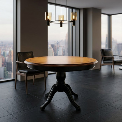 Ronde tafel Eettafel Bank Eetkamertafels Rond Massief hout Nieuw