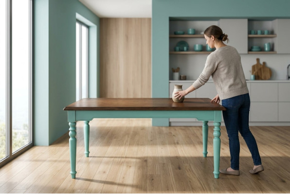 Eettafel Tafel Groep Eetkamer Woonkamer Set Houten Ontwerp Tafels 150cm nieuw