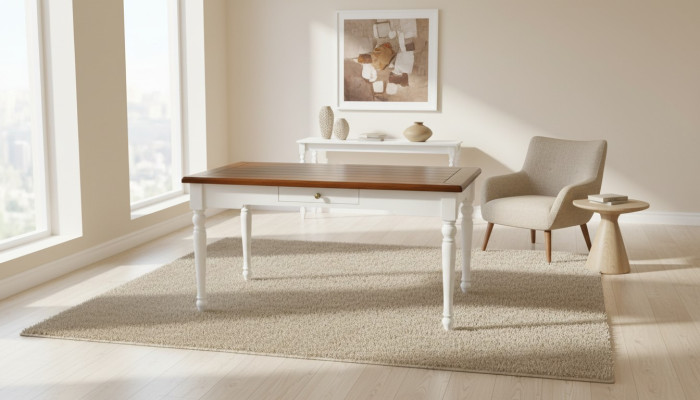 Ontwerp Eettafel Houten Tafels Eetkamer Meubels Rechthoekig Massief houten Tafels Landhuis