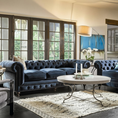 Chesterfield bankbank bekleding bank bekleding stof leer