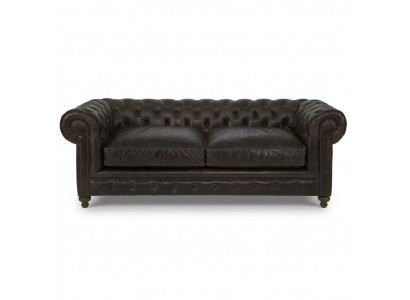 Bruine Chesterfield 3-zits designer woonkamer 3-zits bank