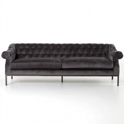 Chesterfield Bank Bank Bekleding Stof Decoratie Lederen Bankstellen Bekledingstof
