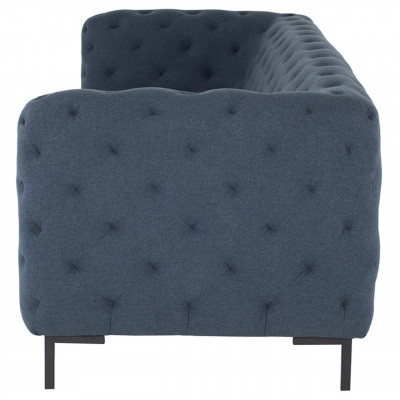 Grijze moderne 3-zits Chesterfield woonkamer stijlvolle bank.