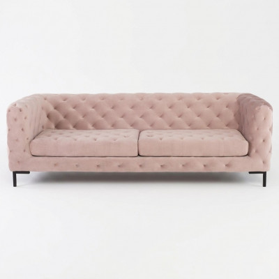 Chesterfield Bank Bank Bekleding Stof Leren Bankstel Bankstel 3-Zitter