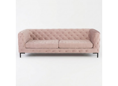 Chesterfield Bank Bank Bekleding Stof Leren Bankstel Bankstel 3-Zitter