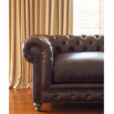 jvmoebel ® - Leren Sofa Bank - Bruine Fauteuil Bekleding Eénzitter Bankstel