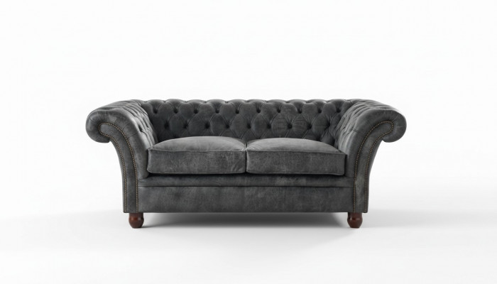 Chesterfield Sofa Bank Bekleding Stof Leer Banken Bekledingsset 2 Zits