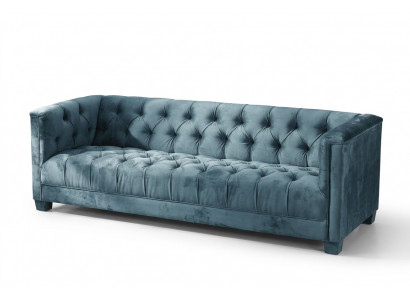 Turkis Samt Fluwelen Bank # Chesterfield Luxe Meubels # Engelse Bank jvmoebel ®