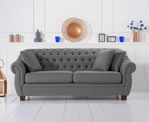 Chesterfield gestoffeerde driezitsbank woonkamer bank textiel ontwerp