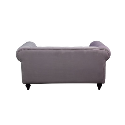 Chesterfield 2-zits Klassieke Luxe Barok Rokoko Bank Textiel Leren Sofa