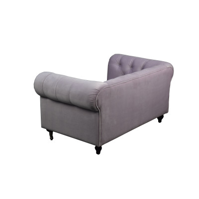 Chesterfield 2-zits Klassieke Luxe Barok en Rococo Sofa in Textiel en Leren Bank