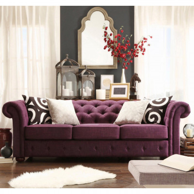 jvmoebel ® - Lederen Sofa Bank - Royal Grijs Gestoffeerde Driezitsbank Set Nieuw