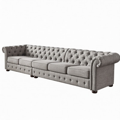 Chesterfield woonkamer gestoffeerde meubels bank bank vijfzitter textiel  Chesterfield woonkamer gestoffeerde meubels bank bank vijfzitter textiel