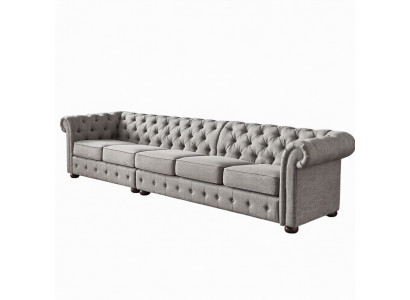 Chesterfield woonkamer gestoffeerde meubels bank bank vijfzitter textiel  Chesterfield woonkamer gestoffeerde meubels bank bank vijfzitter textiel