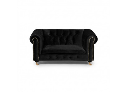 Chesterfield 2-zits klassieke luxe barok rococo sofa textielen leren bank
