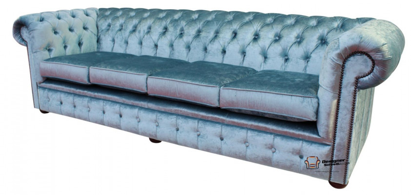 Chesterfield 5-zits klassieke luxe barok rococo bankstel stof leer