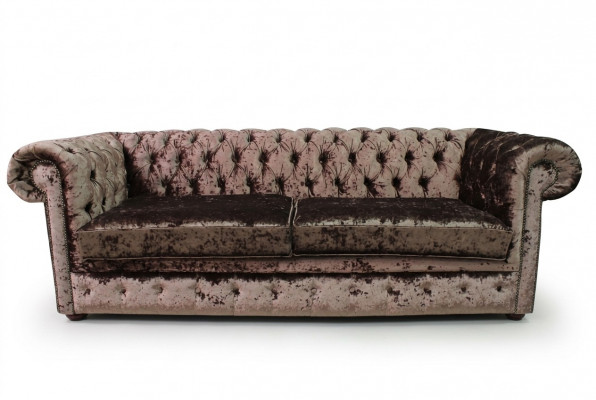 Chesterfield 5-zits klassieke luxe barok rococo bankstel stof leer