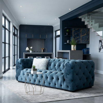 Chesterfield 3-zits Moderne Luxe Bank Designer Woonkamer Driezitter.