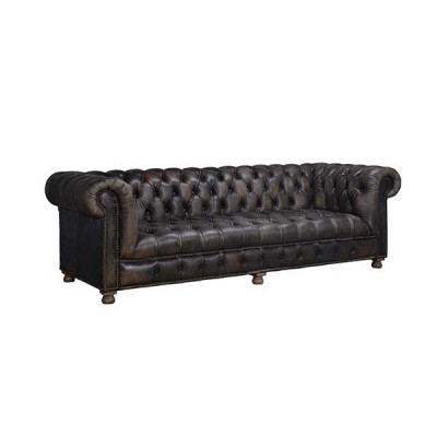 Klassieke Chesterfield bank Zwart Engelse woonkamerbanken