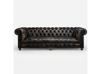 Klassieke Chesterfield bank Zwart Engelse woonkamerbanken