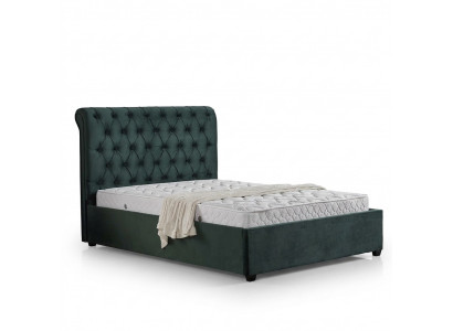 Moderne groene Chesterfield tweepersoonsbed Designer Luxe Bedden