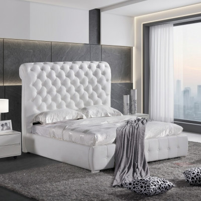 Chesterfield op maat gemaakt Kleur naar keuze Bed Dubbele Bedden Paars Bruin Beige.