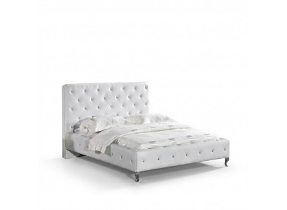 Chesterfield bed ontwerp slaapkamer Engelse bedden 140x200cm textiel bekleding