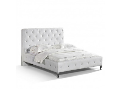 Chesterfield Designer Bed Slaapkamer Leer Stof Bekleding 140/160/180/200 cm